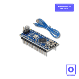 Arduino Nano Klon CH340 Chip ve USB Kablo - ArduinoNanoKlonUABChipCH340veUSBKablo