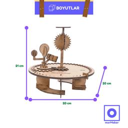 Ahşap Çarklı Güneş-Dünya-Ay-Uydu Modeli Elle Çevirme| Kendin Yap Ahşap Oyuncak | STEM-A Eğitim Seti | Çarklı Yörünge Sistemi ELLE ÇEVİRMELİ - steamoyuncaklari_kendinyapahsapoyuncak_makerset_egiticioyuncak_gunesdunyaay_2_d59d9200-bd93-4b4d-9f81-4ee96bb23259