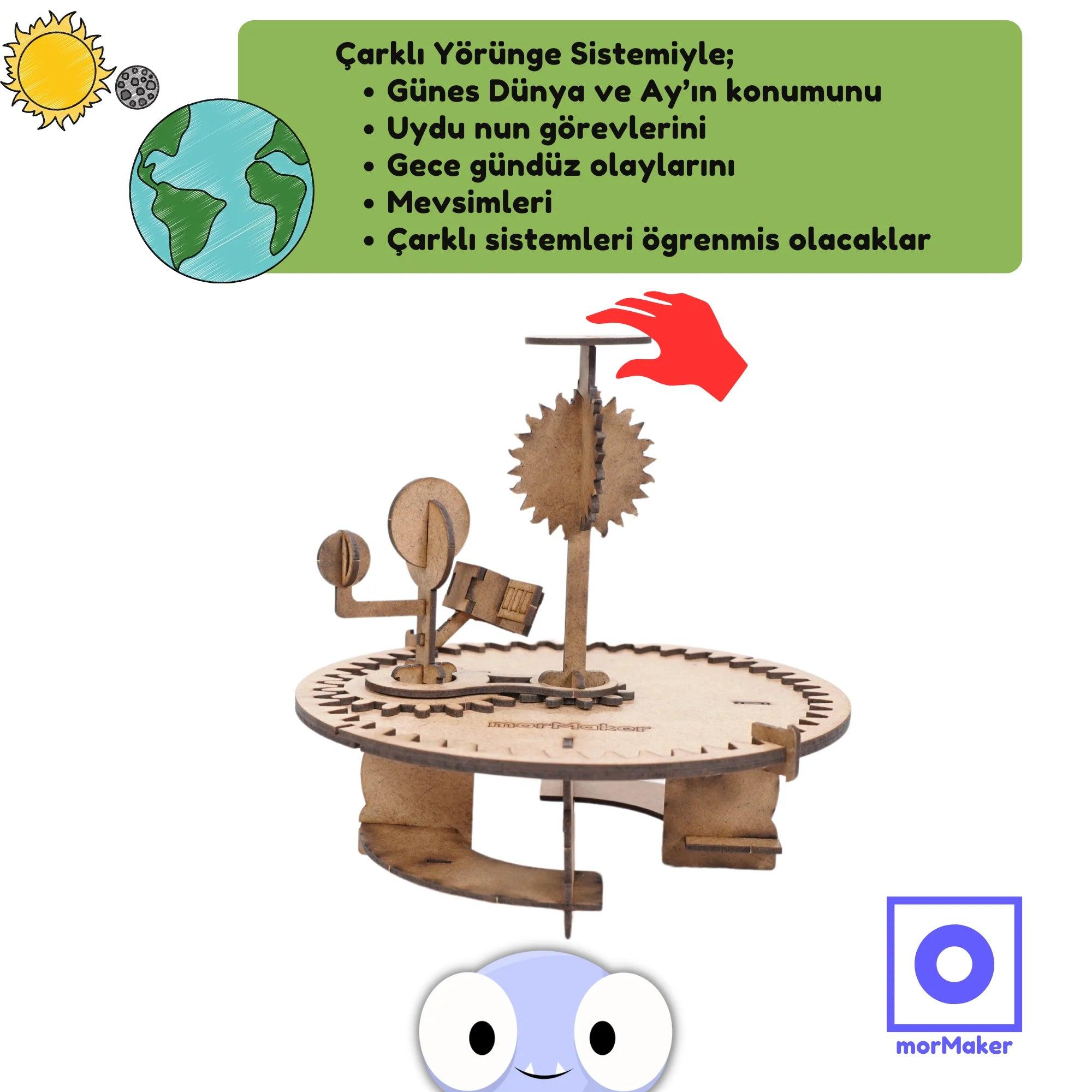 Ahşap Çarklı Güneş-Dünya-Ay-Uydu Modeli Elle Çevirme| Kendin Yap Ahşap Oyuncak | STEM-A Eğitim Seti | Çarklı Yörünge Sistemi ELLE ÇEVİRMELİ - steamoyuncaklari_kendinyapahsapoyuncak_makerset_egiticioyuncak_gunesdunyaay_4_ec10244d-1a22-4fe8-83fc-ff5823d8bc7e
