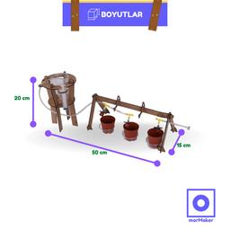 Çiftçilik Seti | Kendin Yap Ahşap STEM-A Eğitim Seti | Damla Sulama Sistemiyle Kendi Bahçeni Kur! - stem-a_oyuncaklari_stem_kendinyapahsapoyuncak_makerset_egiticioyuncak_damlasulama_tarimseti_cimlendirme_ziraat_damlasulamaseti_mormaker_fotogtaf_2