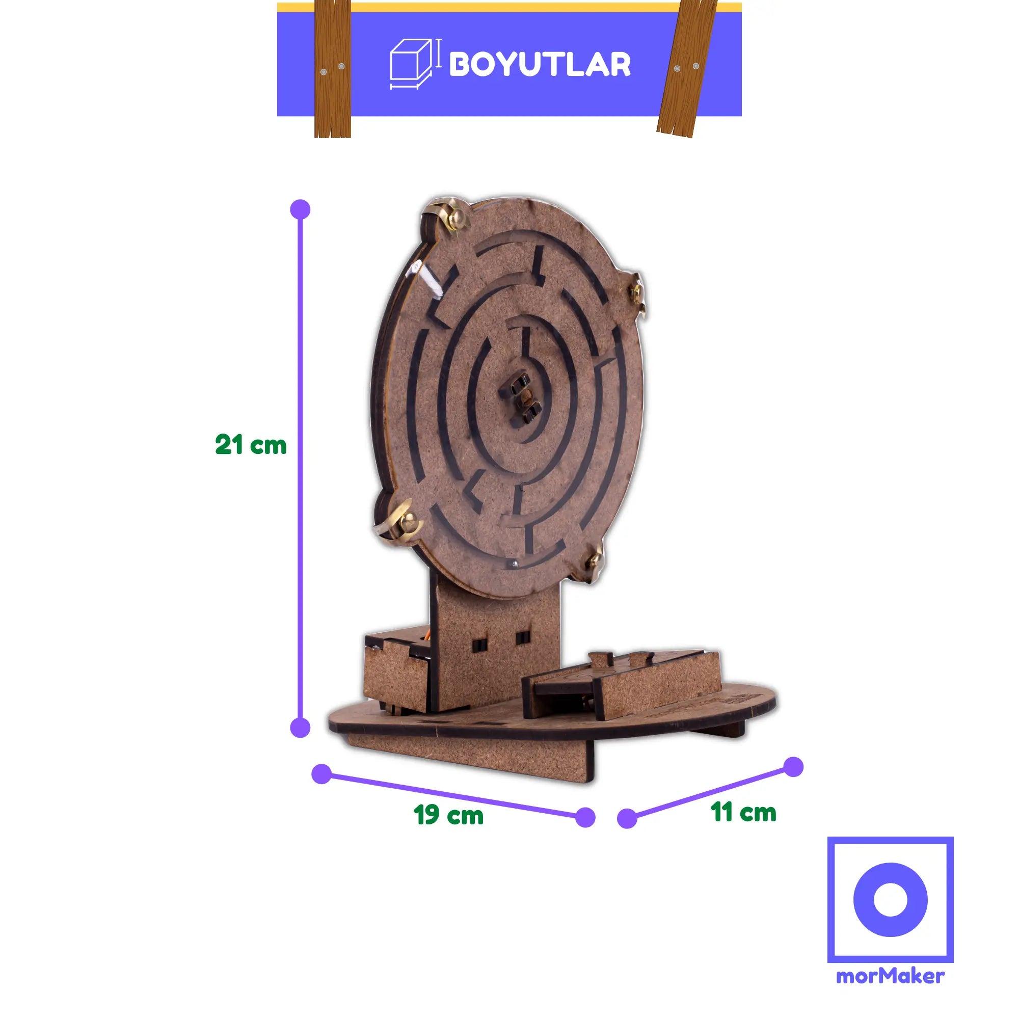 Labirent Robot Eğitici Kendin Yap Ahşap Oyuncak Hareketli STEM-A Eğitim Seti | Algoritma Oyunu - stem-a_oyuncaklari_stem_kendinyapahsapoyuncak_makerset_egiticioyuncak_hareketlirobot_labirentoyunu_algoritmagelistirme_mormaker_labirentrobot_fotogtaf_2