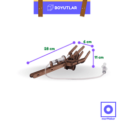 Hidrolik Robot El Kendin Yap Ahşap Oyuncak STEM-A Eğitim Seti - stem-a_oyuncaklari_stem_kendinyapahsapoyuncak_makerset_egiticioyuncak_hidroliksistem_sivilarinkuvveti_robotkol_el_hidrolikrobotel_mormaker_fotogtaf_2