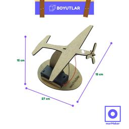 Uçak Masa Lambası Kendin Yap Ahşap Oyuncak STEM-A Eğitim Seti - stem-a_oyuncaklari_stem_kendinyapahsapoyuncak_makerset_egiticioyuncak_ledyakma_mormaker_masalambasi_hurkus_yerliucak_fotograf_2