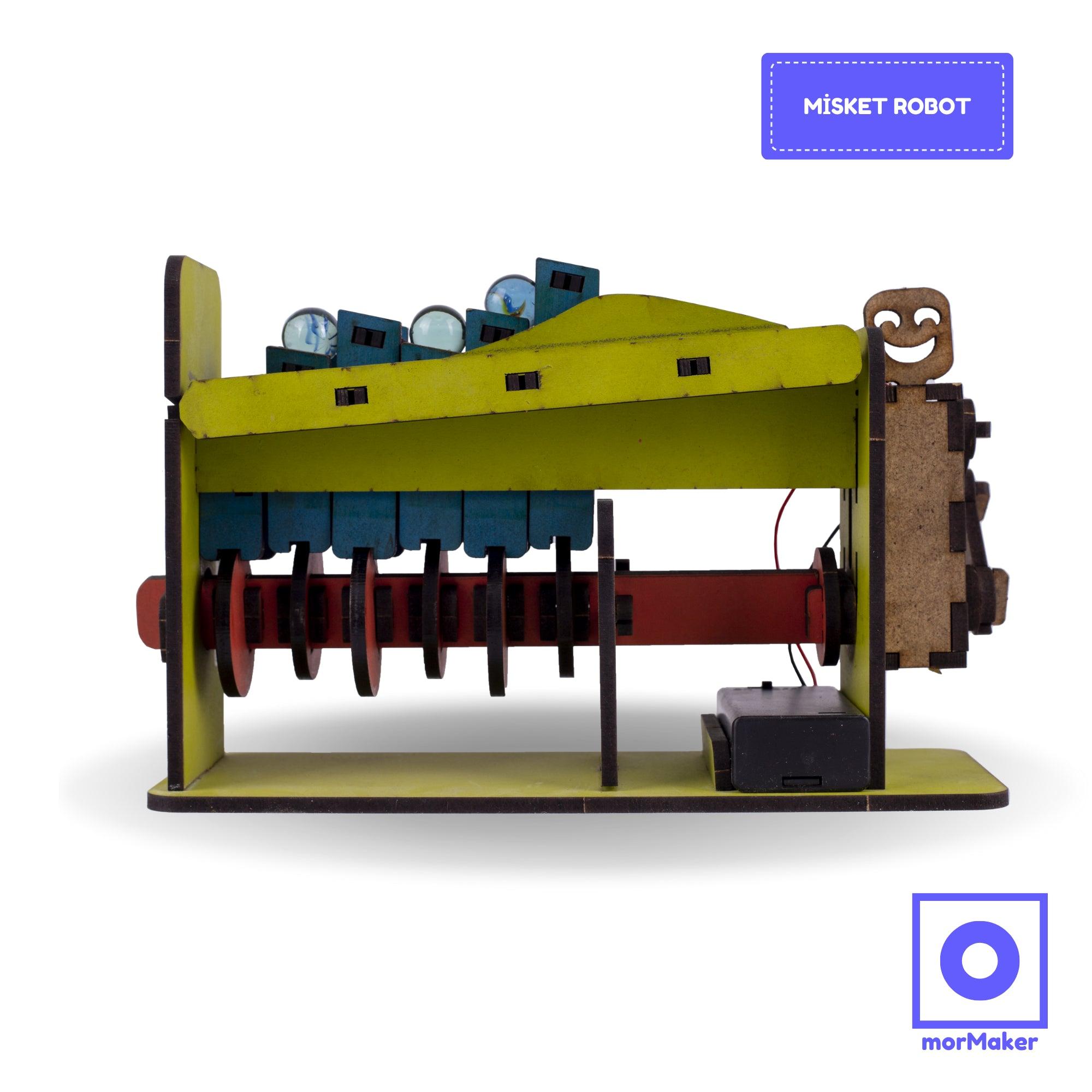 Misket Robot DC Motorlu Ahşap Oyuncak STEM-A Eğitim Seti | Çocuklar için Otomasyon Sistemi - stem-a_oyuncaklari_stem_kendinyapahsapoyuncak_makerset_egiticioyuncak_motorcalismasistemi_otomasyon_misketrobot_mormaker_fotograf_1