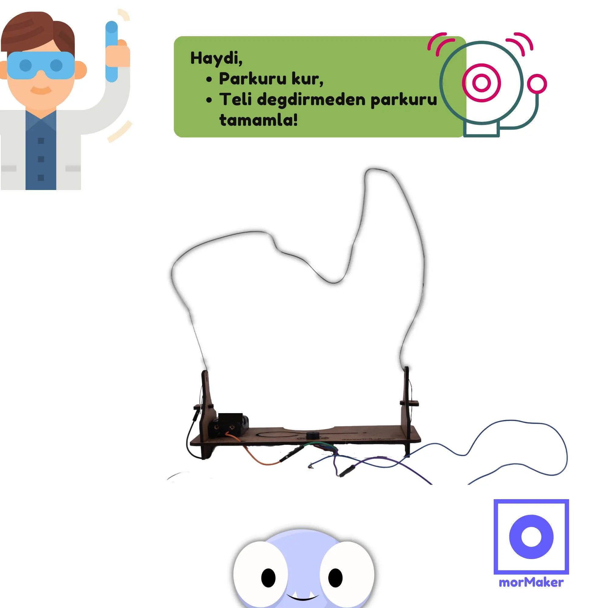 CızZz Devre Kendin Yap Ahşap Oyuncak STEM-A Eğitimi Seti - stem_oyuncaklari_stem_kendinyapahsapoyuncak_makerset_egiticioyuncak_buzzeroyun_elektronikdevreleregiris_cizzdevre_mormaker_fotogtaf_5